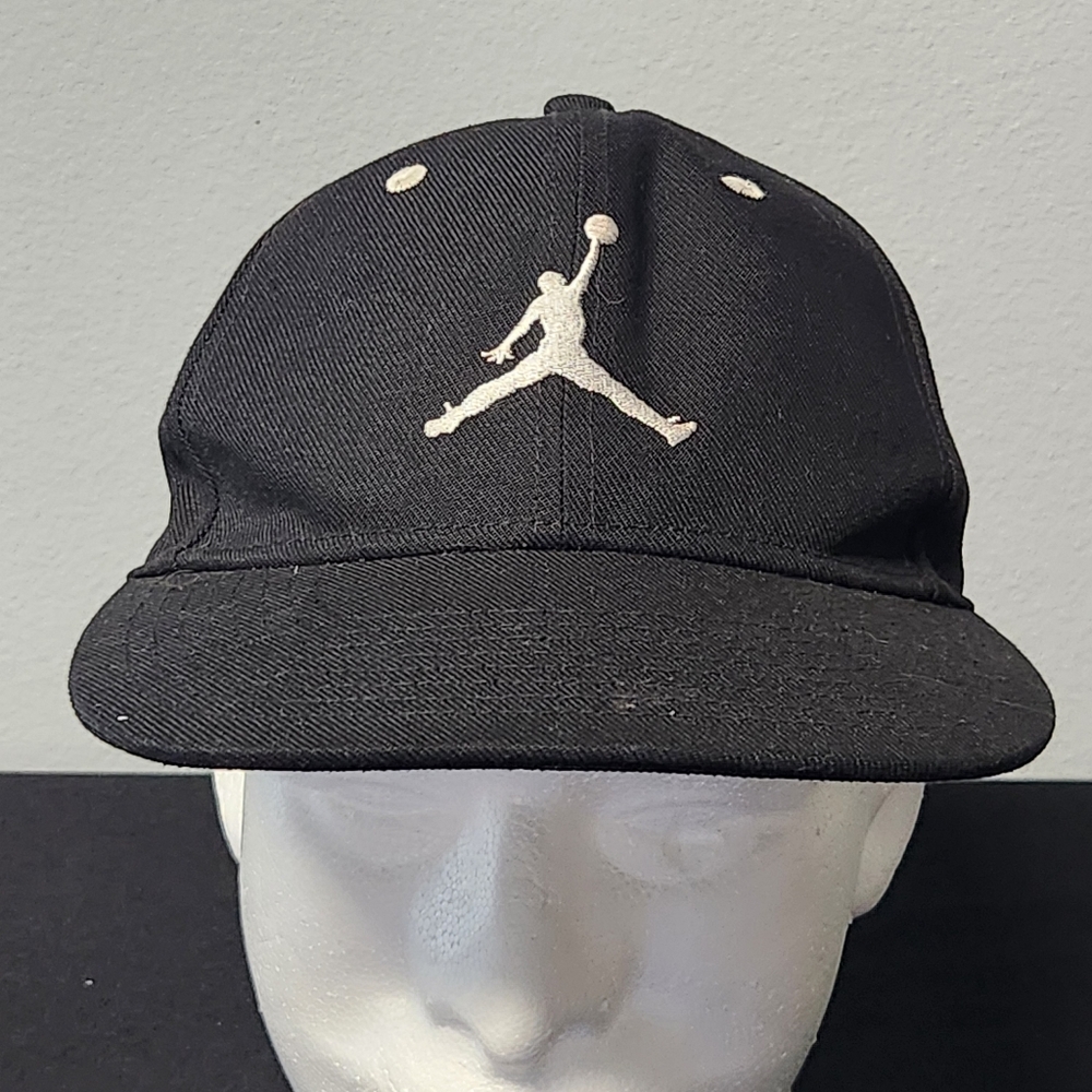 Air Jordan Jumpman Youth Snapback Cap Black with White Logo